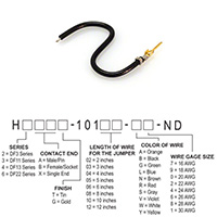 Hirose Electric Co Ltd - H2AXG-10103-B6 - JUMPER-H1503TR/A3049B/X 3"
