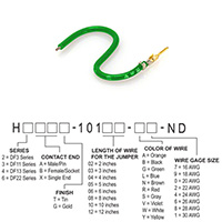 Hirose Electric Co Ltd - H2AXG-10103-G4 - JUMPER-H1503TR/A2015G/X 3"