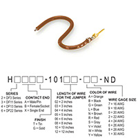 Hirose Electric Co Ltd - H2AXG-10103-N4 - JUMPER-H1503TR/A2015N/X 3"