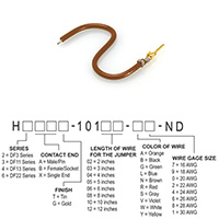 Hirose Electric Co Ltd - H2AXG-10103-N6 - JUMPER-H1503TR/A3049N/X 3"