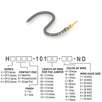 Hirose Electric Co Ltd - H2AXG-10103-S4 - JUMPER-H1503TR/A2015S/X 3"