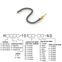 Hirose Electric Co Ltd - H2AXG-10103-S6 - JUMPER-H1503TR/A3049S/X 3"