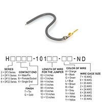 Hirose Electric Co Ltd - H2AXG-10103-S8 - JUMPER-H1503TR/A3048S/X 3"