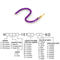 Hirose Electric Co Ltd - H2AXG-10103-V4 - JUMPER-H1503TR/A2015V/X 3"