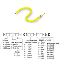 Hirose Electric Co Ltd - H2AXG-10103-Y4 - JUMPER-H1503TR/A2015Y/X 3"