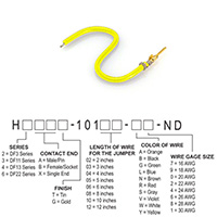 Hirose Electric Co Ltd - H2AXG-10103-Y6 - JUMPER-H1503TR/A3049Y/X 3"