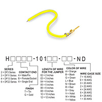 Hirose Electric Co Ltd - H2AXG-10103-Y8 - JUMPER-H1503TR/A3048Y/X 3"