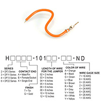 Hirose Electric Co Ltd - H2AXT-10103-A8 - JUMPER-H1502TR/A3048A/X 3"