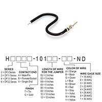 Hirose Electric Co Ltd - H2AXT-10103-B6 - JUMPER-H1502TR/A3049B/X 3"