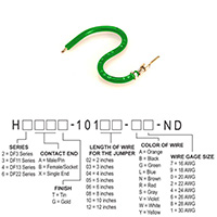 Hirose Electric Co Ltd - H2AXT-10103-G4 - JUMPER-H1502TR/A2015G/X 3"