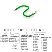 Hirose Electric Co Ltd - H2AXT-10103-G6 - JUMPER-H1502TR/A3049G/X 3"