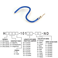 Hirose Electric Co Ltd - H2AXT-10103-L8 - JUMPER-H1502TR/A3048L/X 3"
