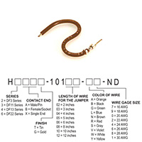 Hirose Electric Co Ltd - H2AXT-10103-N4 - JUMPER-H1502TR/A2015N/X 3"