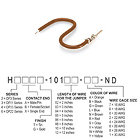 Hirose Electric Co Ltd - H2AXT-10103-N6 - JUMPER-H1502TR/A3049N/X 3"