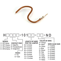 Hirose Electric Co Ltd - H2AXT-10103-N8 - JUMPER-H1502TR/A3048N/X 3"