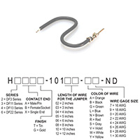 Hirose Electric Co Ltd - H2AXT-10103-S6 - JUMPER-H1502TR/A3049S/X 3"