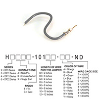 Hirose Electric Co Ltd - H2AXT-10103-S8 - JUMPER-H1502TR/A3048S/X 3"