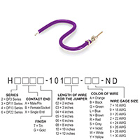 Hirose Electric Co Ltd - H2AXT-10103-V6 - JUMPER-H1502TR/A3049V/X 3"