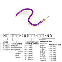 Hirose Electric Co Ltd - H2AXT-10103-V8 - JUMPER-H1502TR/A3048V/X 3"