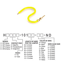 Hirose Electric Co Ltd - H2AXT-10103-Y4 - JUMPER-H1502TR/A2015Y/X 3"