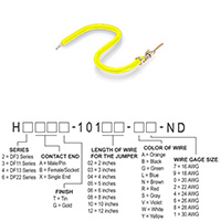 Hirose Electric Co Ltd - H2AXT-10103-Y6 - JUMPER-H1502TR/A3049Y/X 3"