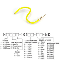 Hirose Electric Co Ltd - H2AXT-10103-Y8 - JUMPER-H1502TR/A3048Y/X 3"