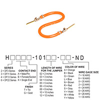 Hirose Electric Co Ltd - H3AAG-10103-A4 - JUMPER-H1507TR/A2015A/H1507TR 3"