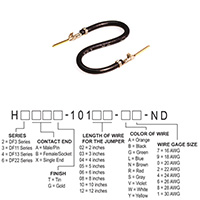 Hirose Electric Co Ltd - H3AAG-10103-B4 - JUMPER-H1507TR/A2015B/H1507TR 3"