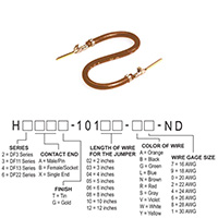 Hirose Electric Co Ltd - H3AAG-10103-N4 - JUMPER-H1507TR/A2015N/H1507TR 3"