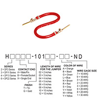 Hirose Electric Co Ltd - H3AAG-10103-R4 - JUMPER-H1507TR/A2015R/H1507TR 3"