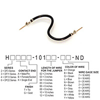 Hirose Electric Co Ltd - H3AAT-10103-B6 - JUMPER-H1506TR/A3049B/H1506TR 3"