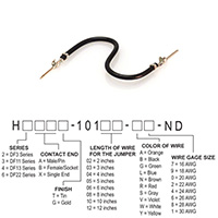 Hirose Electric Co Ltd - H3AAT-10103-B8 - JUMPER-H1506TR/A3048B/H1506TR 3"