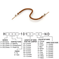 Hirose Electric Co Ltd - H3AAT-10103-N8 - JUMPER-H1506TR/A3048N/H1506TR 3"