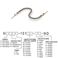 Hirose Electric Co Ltd - H3AAT-10103-S8 - JUMPER-H1506TR/A3048S/H1506TR 3"