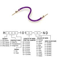 Hirose Electric Co Ltd - H3AAT-10103-V6 - JUMPER-H1506TR/A3049V/H1506TR 3"