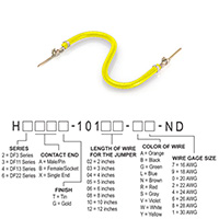 Hirose Electric Co Ltd - H3AAT-10103-Y4 - JUMPER-H1506TR/A2015Y/H1506TR 3"