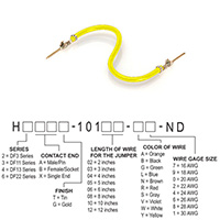Hirose Electric Co Ltd - H3AAT-10103-Y6 - JUMPER-H1506TR/A3049Y/H1506TR 3"