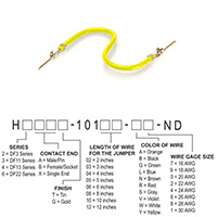 Hirose Electric Co Ltd - H3AAT-10103-Y8 - JUMPER-H1506TR/A3048Y/H1506TR 3"