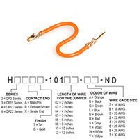 Hirose Electric Co Ltd - H3ABG-10103-A4 - JUMPER-H1507TR/A2015A/H1505TR 3"