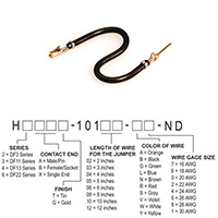 Hirose Electric Co Ltd - H3ABG-10103-B4 - JUMPER-H1507TR/A2015B/H1505TR 3"