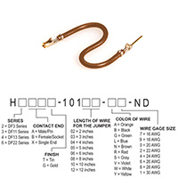 Hirose Electric Co Ltd - H3ABG-10103-N4 - JUMPER-H1507TR/A2015N/H1505TR 3"