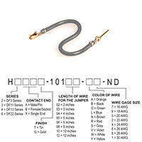 Hirose Electric Co Ltd - H3ABG-10103-S4 - JUMPER-H1507TR/A2015S/H1505TR 3"