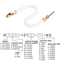 Hirose Electric Co Ltd - H3ABG-10102-W4 - JUMPER-H1507TR/A2015W/H1505TR 2"