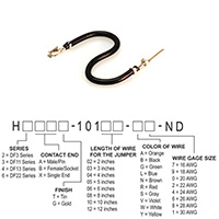 Hirose Electric Co Ltd - H3ABT-10106-B4 - JUMPER-H1506TR/A2015B/H1504TR 6"