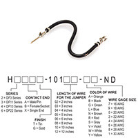 Hirose Electric Co Ltd - H3ABT-10105-B6 - JUMPER-H1506TR/A3049B/H1504TR 5"