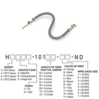 Hirose Electric Co Ltd - H3ABT-10105-S6 - JUMPER-H1506TR/A3049S/H1504TR 5"
