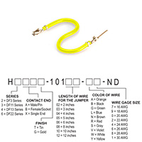 Hirose Electric Co Ltd - H3ABT-10106-Y4 - JUMPER-H1506TR/A2015Y/H1504TR 6"