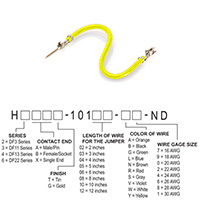 Hirose Electric Co Ltd - H3ABT-10105-Y6 - JUMPER-H1506TR/A3049Y/H1504TR 5"