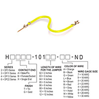 Hirose Electric Co Ltd - H3ABT-10105-Y8 - JUMPER-H1506TR/A3048Y/H1504TR 5"