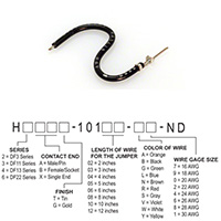 Hirose Electric Co Ltd - H3AXT-10103-B4 - JUMPER-H1506TR/A2015B/X 3"